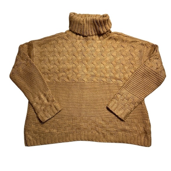 Lulus Adoring Heart Camel Knit Turtleneck Sweater Women’s US L - Picture 9 of 9